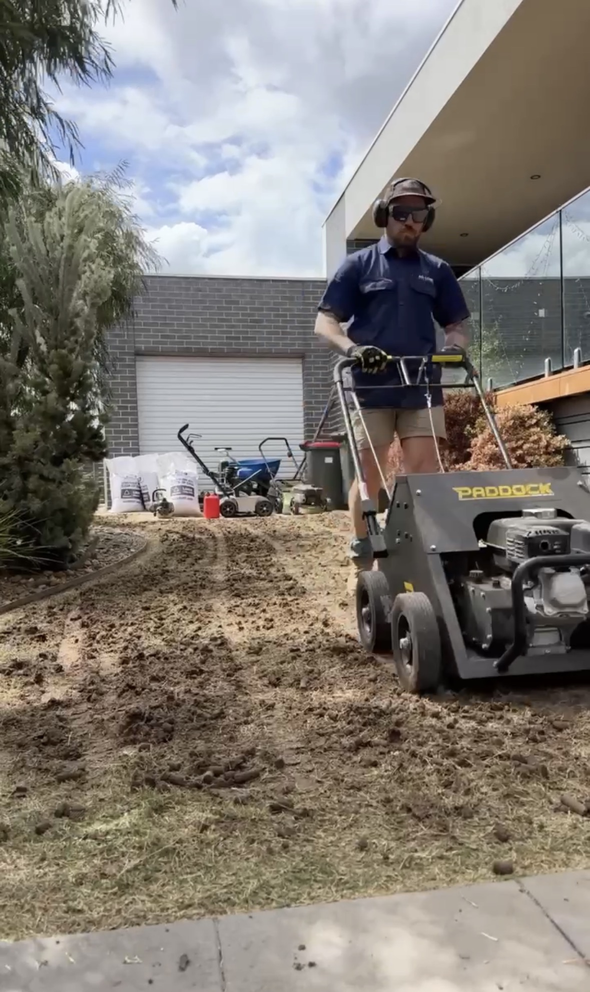 Core aeration in progress
