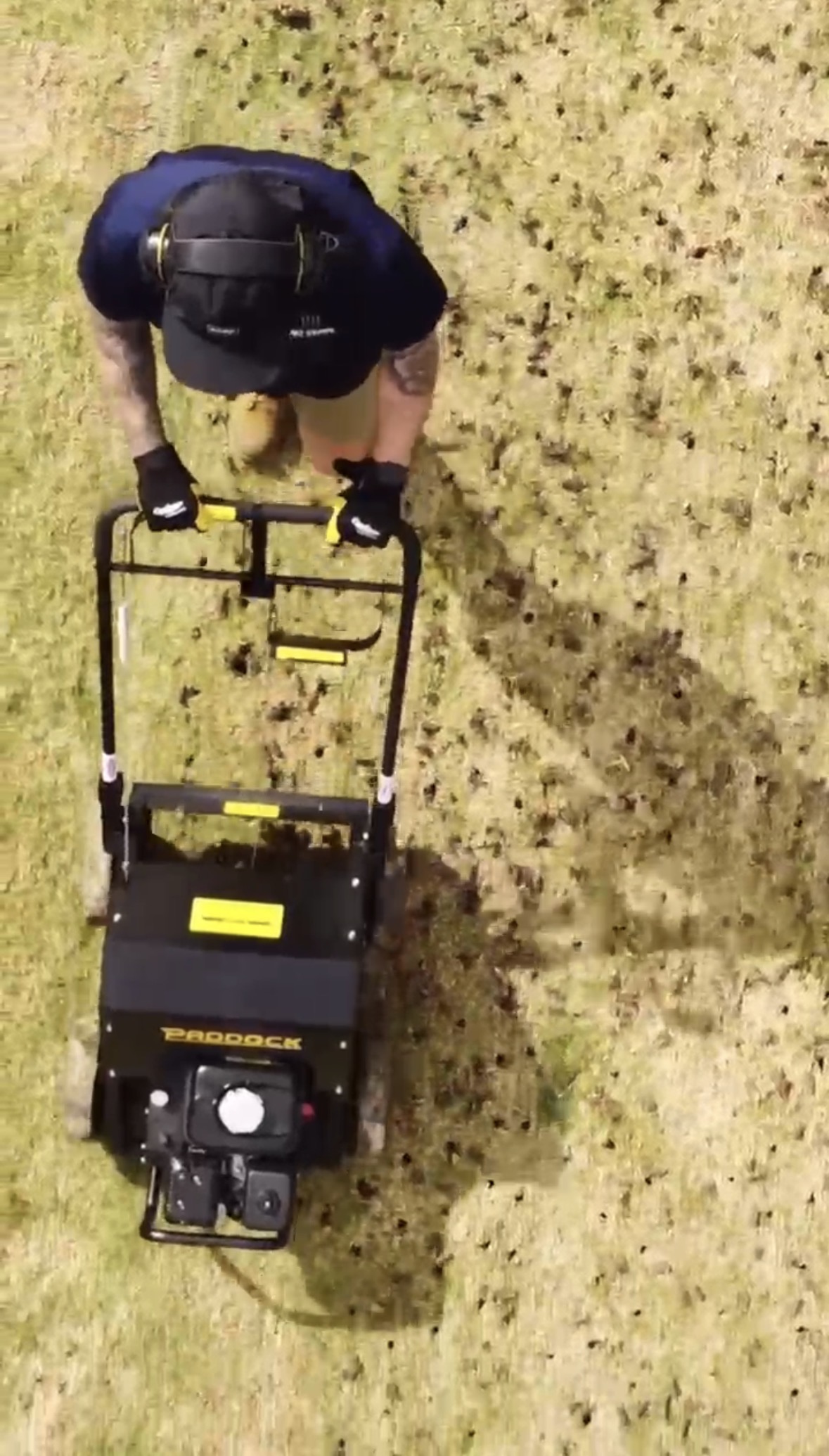 Aerator overhead view